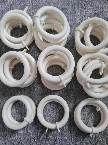 Photo of free Shower curtain, curtain pole rings (Ct11) #2