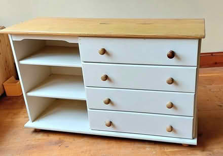 Photo of free Cream wooden sideboard (Oswestry SY11) #1