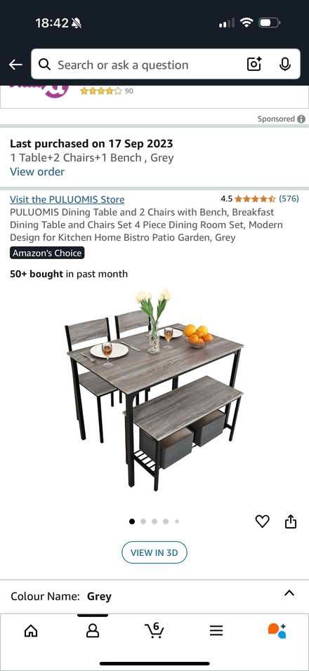 Photo of free Dining room table set (Coxlodge NE3) #1
