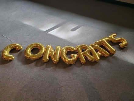 Photo of free CONGRATS ballons string (South Bellevue) #1