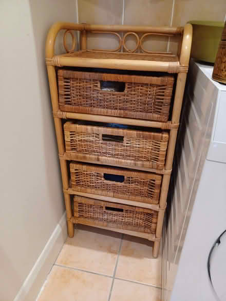 Photo of free set of 4 wicker/bamboo drawers (Summertown OX2) #1