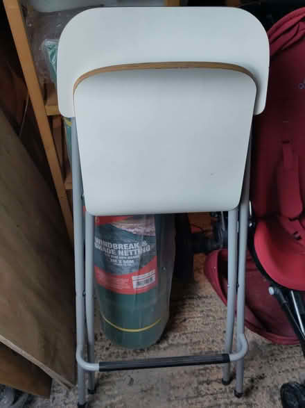 Photo of free Ikea white folding bar stool (St Ives PE27) #2