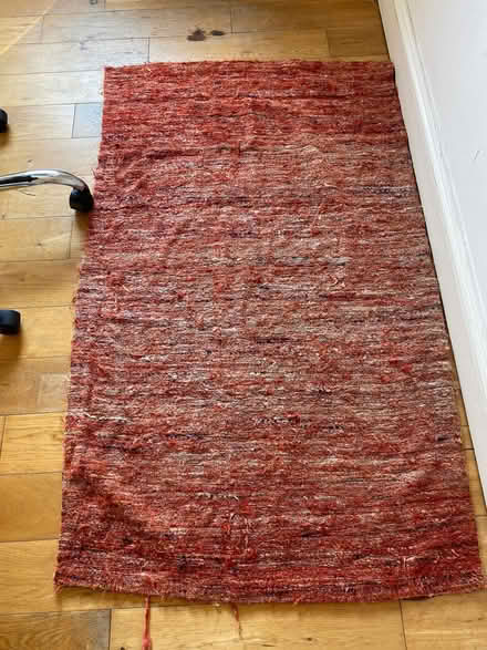 Photo of free Red woven cotton rug (Aldrington BN3) #2