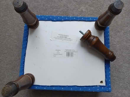Photo of free 2 footstools, no fire labels - upholstery project? (Summertown OX2) #1