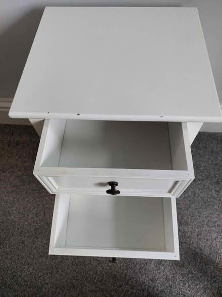 Photo of free Small, white bedside table (Southsea PO4) #1