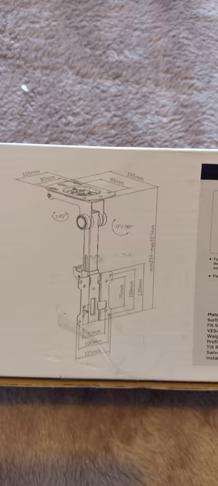 Photo of free Fold up TV ceiling mount (NG10) #4