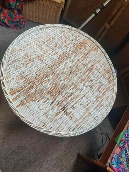Photo of free Wicker table, needs repaint (Strawberry Hill TW11) #2