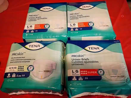 Photo of free 4 packs of Tena adult unisex briefs (Windsor Woods,VB off Rosemont) #1