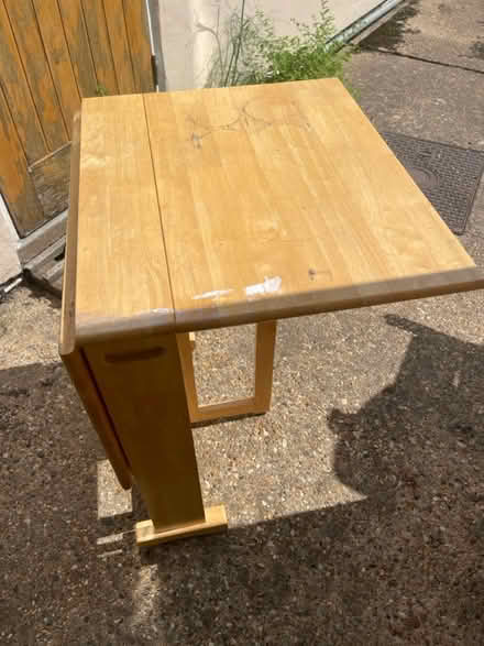 Photo of free Folding rubber wood table (Cavendish) #2