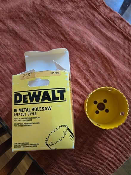Photo of free Never used 2 1/2 " hole saw (Mount Rainier) #1