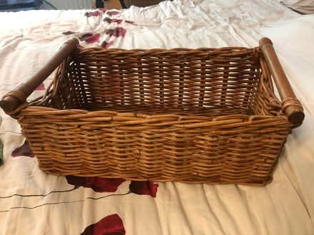 Photo of free Sturdy wicker basket (Shephall SG2) #1