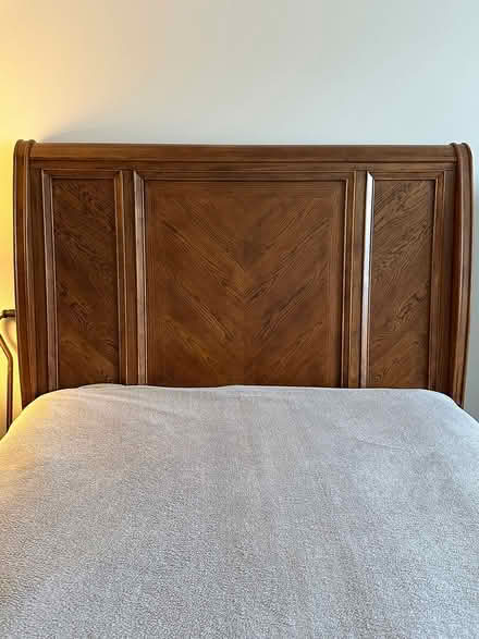 Photo of free Queen Sleigh bed frame (By Cascade Hospital Arlington) #1