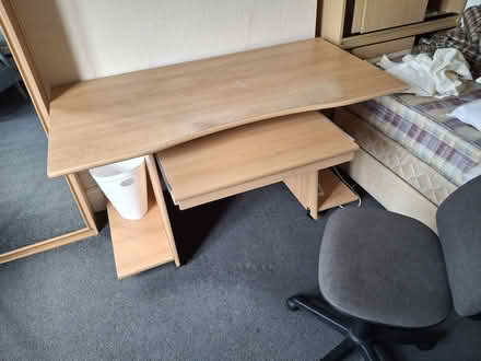Photo of free Desk with pullout keyboard shelf (West Bridgford NG2 7RN) #1
