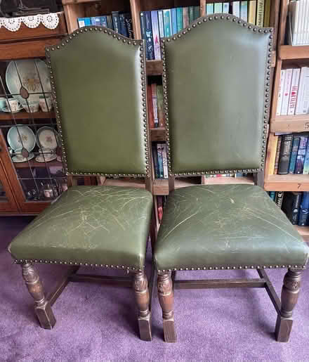 Photo of free 2 Vintage dining chairs (Dawley Bank TF4) #1