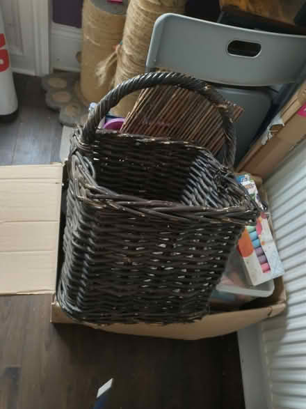 Photo of free Large wicker basket (LS13, Bramley) #1