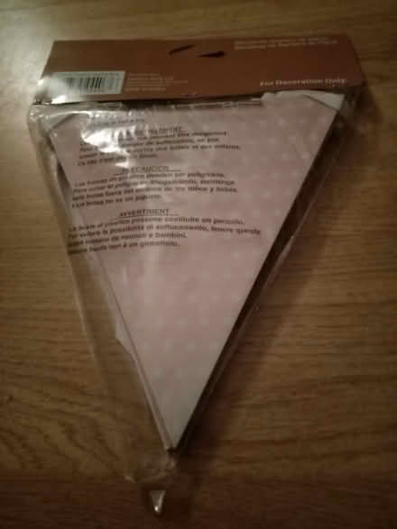 Photo of free Pale pink paper bunting (Hanworth TW13) #2