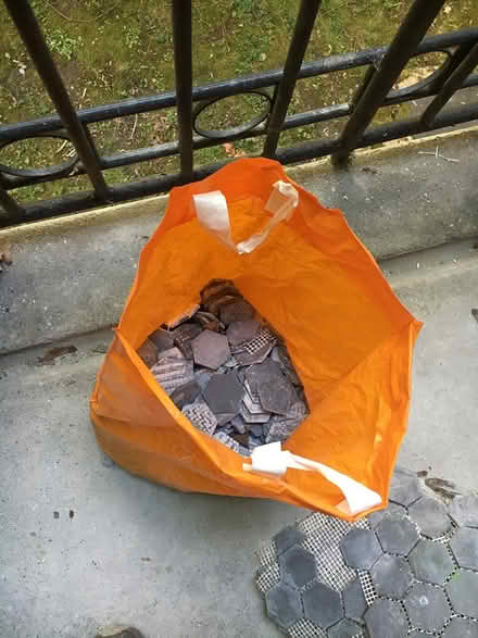 Photo of free Hex mosaic - Anthracite grey tiles (Finchley N3) #2