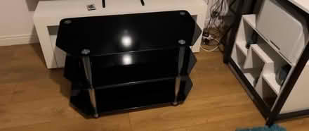 Photo of free Black glass tv stand (Cowley OX4) #3