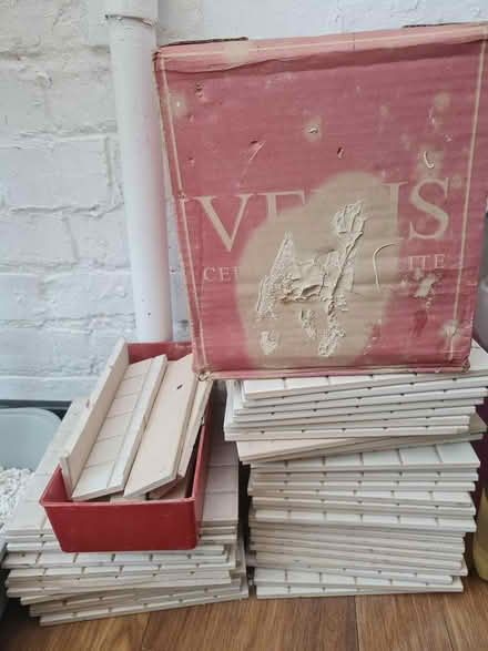 Photo of free White ceramic tiles (CT11) #2