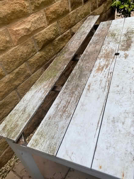 Photo of free Wooden garden table (Totley S17) #2
