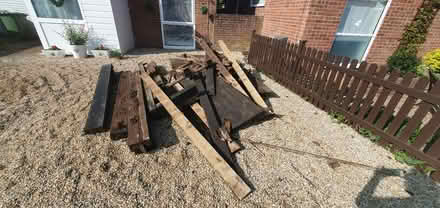 Photo of free Old decking, train sleepers (Norwich) #1