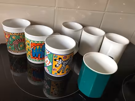 Photo of free Several mugs/cups, no chips (or fish) (College Town GU47) #1