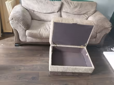 Photo of free Two seater sofa and ottoman (LS13, Bramley) #2