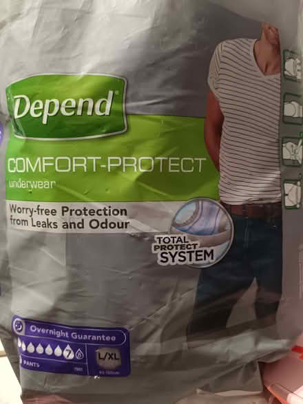 Photo of free Mens depends Incontinent pants (Ashington NE63) #1