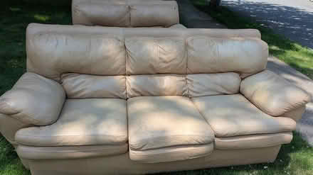 Photo of free Leather Couch and loveseat (Wayne) #2