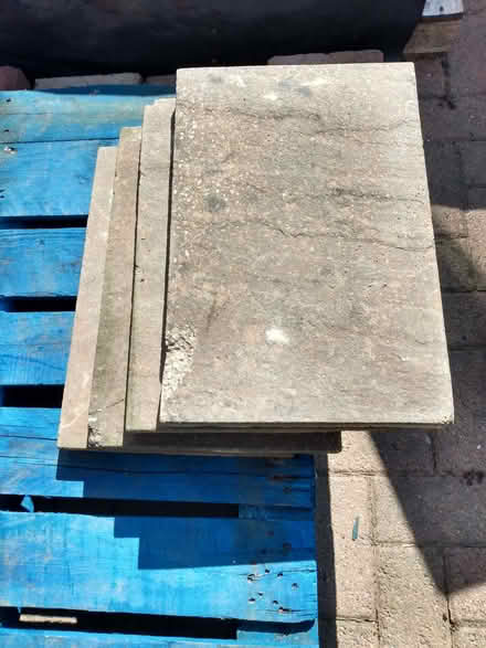 Photo of free Brown riven concrete slabs (Norton Lees S8) #1