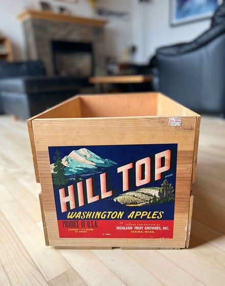 Photo of free Vintage 1990 wooden fruit crate (Pedro Point, Pacifica) #1