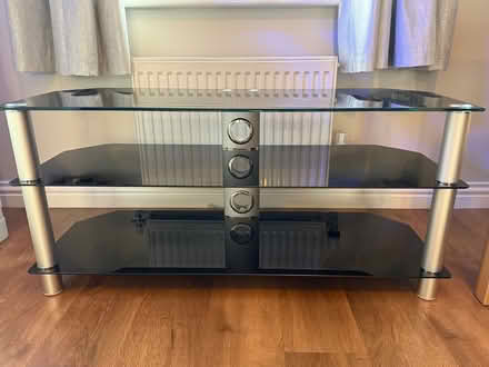 Photo of free glass tv stand (Bridgend CF31) #1