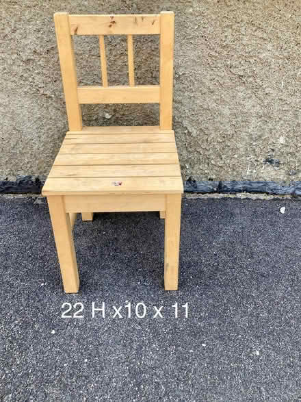 Photo of free child chair, wooden (Belmont, MA) #1