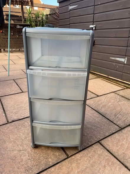 Photo of free Large plastic storage drawers (Poole, Baiter, BH15) #1