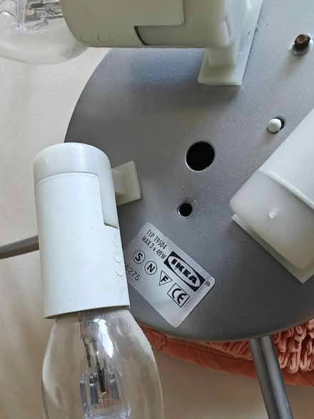 Photo of free Glass ceiling lights with three bulbs (Woking GU22) #3