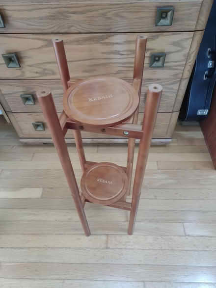 Photo of free Wooden plant stand (near Shaws in Groton) #1