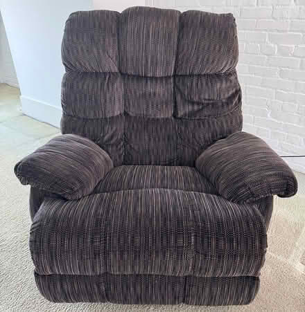 Photo of free Gray recliner chair (Capitol Hill) #1