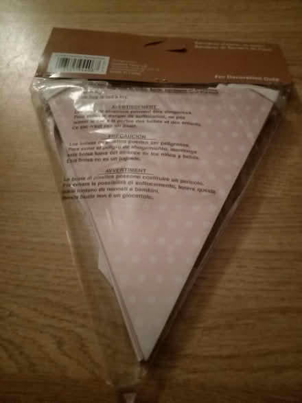 Photo of free Pale pink paper bunting (Hanworth TW13) #3