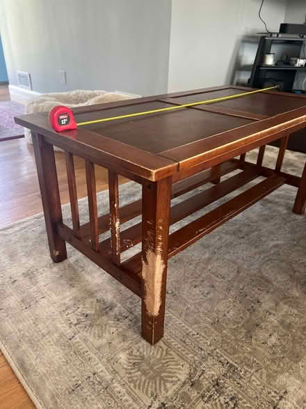 Photo of free Coffee table with chewed up legs (Middletown) #1
