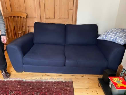 Photo of free Blue Heals Slouch Sofa (Stroud Green N4) #1