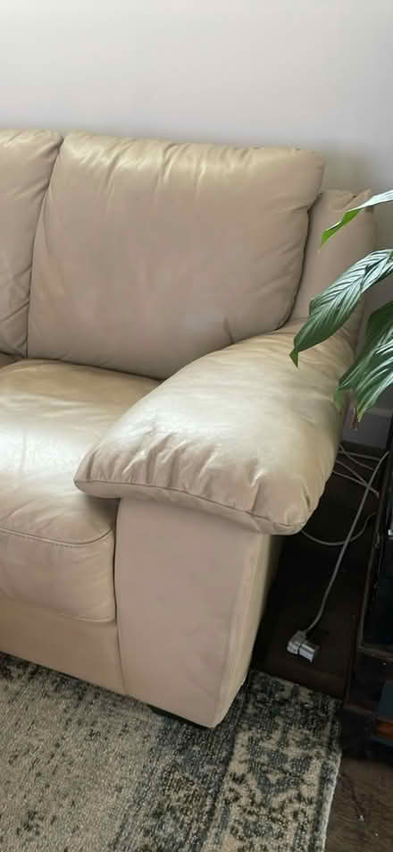 Photo of free Attractive leather couch (Richmond) #4