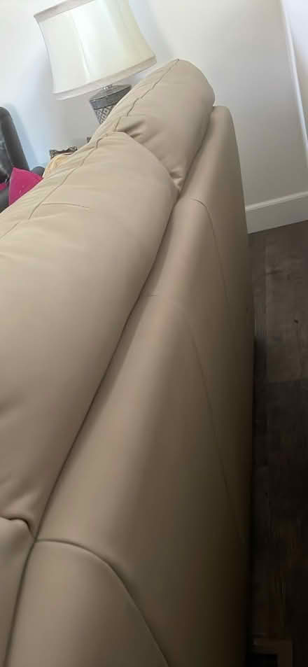 Photo of free Attractive leather couch (Richmond) #3