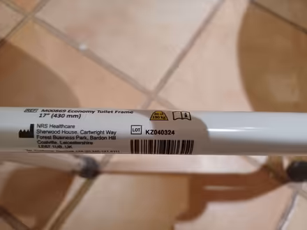 Photo of free NRS economy toilet frame M00869 (for support using a toilet) (Summertown OX2) #2