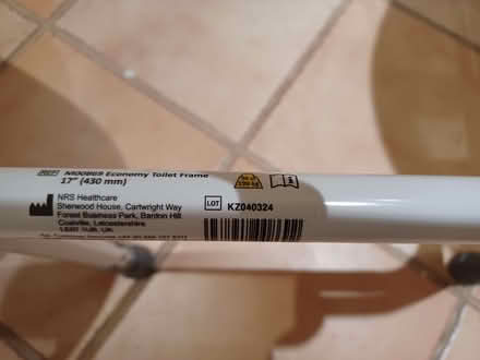 Photo of free NRS economy toilet frame M00869 (for support using a toilet) (Summertown OX2) #2