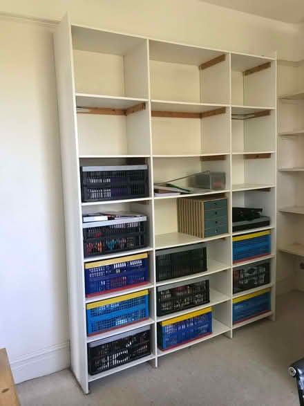 Photo of free Large shelf unit. 8ft high, 6ft wide 15 inches deep (Lewes BN7) #1
