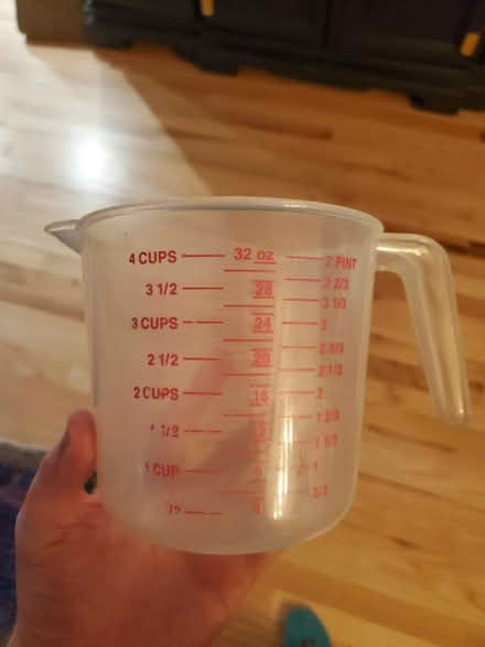 Photo of free Plastic 4 Cup Measuring Cup (Queen Anne) #1