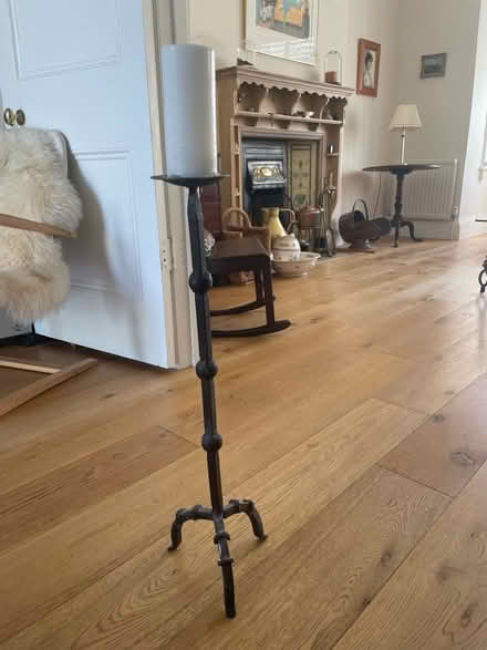Photo of free Metal candle holder. 68 cm high. (Richmond TW9) #1