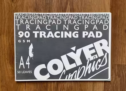 Photo of free A4 90gsm see-through tracing art pad 30 sheets (Pilrig EH6) #1
