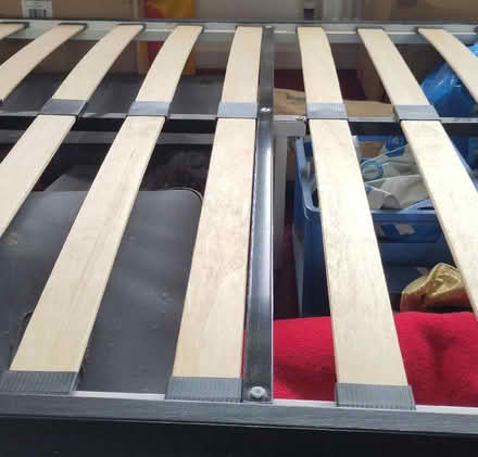 Photo of free Metal 4 post double bed frame (Eaton NR4) #3