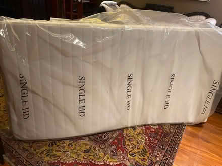 Photo of free Twin/Single Bedframe + Mattress (Downtown) #3